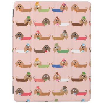 Funny Dachshund Dogs Ipad Smart Cover by FashionPhones at Zazzle