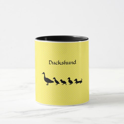 Funny Dachshund Duck Coffee Mug