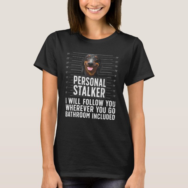 Funny Dachshund For Men Women Weiner Doxie Persona T-Shirt (Front)
