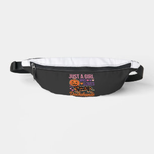 Funny Dachshund Halloween Pumpkin Dog Lover Fanny Pack