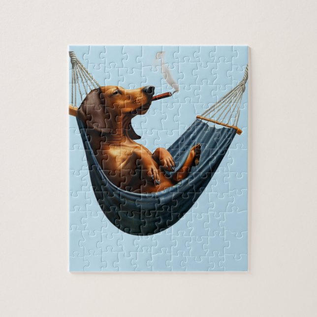 Funny Dachshund Jigsaw Puzzle (Vertical)