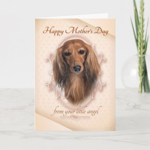 Funny Dachshund Mothers Day Card