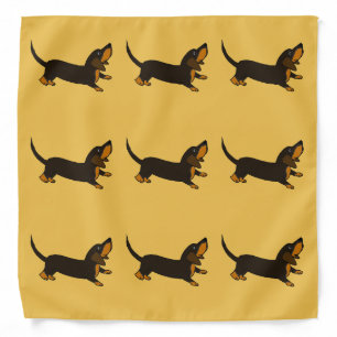 Funny Dachshund Playful Puppy Dog Bandana