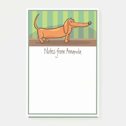 Funny Dachshund Post_It Notes