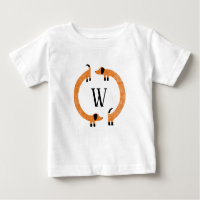 Funny Dachshund Sausage Dog Monogram