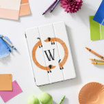 Funny Dachshund Sausage Dog Monogram iPad Pro Cover<br><div class="desc">Cute and funny dachshund,  sausage dogs or wiener dogs in perpetual motion.
Customize by changing or removing the initial.</div>