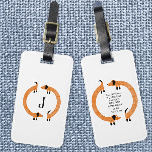Personalized Luggage Tags — The Silver Spool Monograms