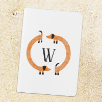 Funny Dachshund Sausage Dog Monogram