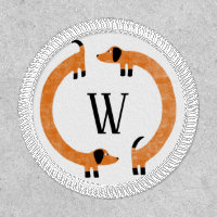 Funny Dachshund Sausage Dog Monogram