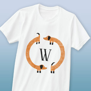 DEAL of the Day Circle Frame Monogram Short Sleeve T-shirts
