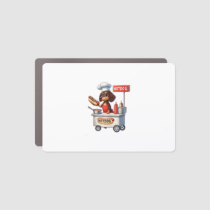 Funny Dachshund Sausage Dog Weenie Hotdog Sandwich Car Magnet