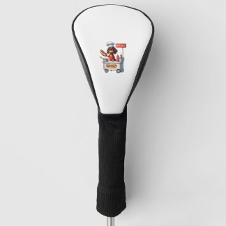 Funny Dachshund Sausage Dog Weenie Hotdog Sandwich Golf Head Cover