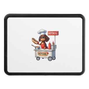 Funny Dachshund Sausage Dog Weenie Hotdog Sandwich Hitch Cover
