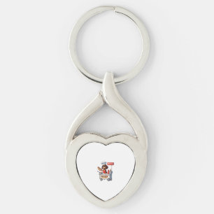 Funny Dachshund Sausage Dog Weenie Hotdog Sandwich Keychain