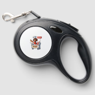 Funny Dachshund Sausage Dog Weenie Hotdog Sandwich Retractable Pet Leash