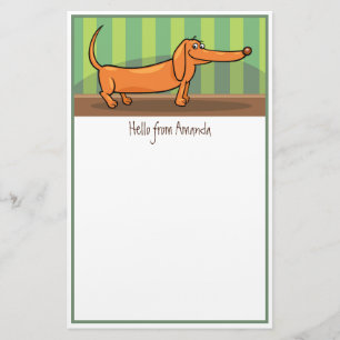 Funny Dachshund Stationery