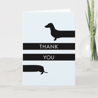 Funny Dachshund Thank You Card