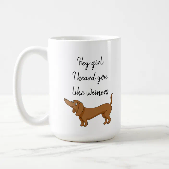 11 oz Mug Dachshund Mug Funny Novelty Coffee Cup For Doxie Wiener Dog Lovers 