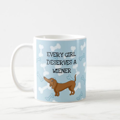 Funny Dachshund Wiener Coffee Mug