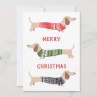 Funny Dachshund Wiener Dogs Christmas Sweater