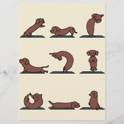 Funny Dachshund yoga  Perfect Gift for Easter Menu