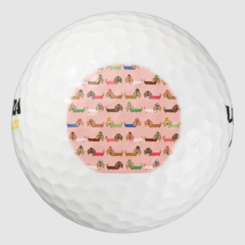 Funny Dachshunds Golf Balls by mishmoshmarkings at Zazzle