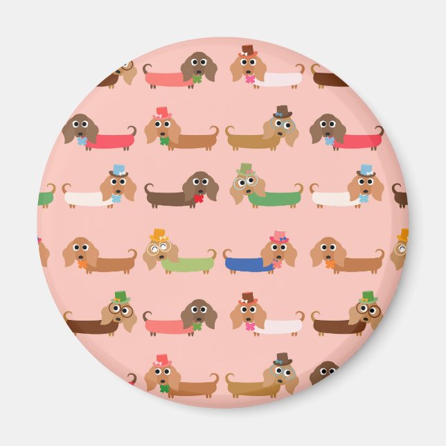 Funny Dachshunds Magnet (Front)