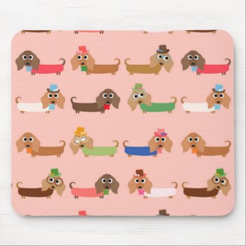 Funny Dachshunds Mouse Pad by mishmoshmarkings at Zazzle