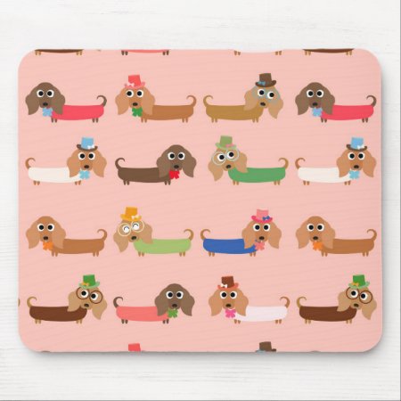 Funny Dachshunds Mouse Pad