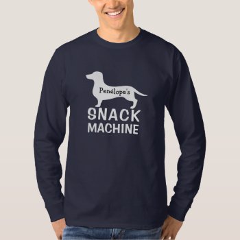 Funny Dachshund's Snack Machine Personalized T-shirt by Smoothe1 at Zazzle