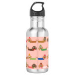 Funny Dachshunds Stainless Steel Water Bottle at Zazzle