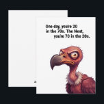 Funny Dad 70th Birthday Card Aging Humor<br><div class="desc">Turning 70 happens fast—and this card captures that perfectly.
This funny getting older bird birthday card is designed for dads who appreciate honest,  light-hearted jokes about aging.
Great for family celebrations and milestone birthdays,  this 70th birthday card for dad funny makes the moment memorable without being cheesy.</div>