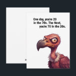 Funny Dad 70th Birthday Card Aging Humor<br><div class="desc">Turning 70 happens fast—and this card captures that perfectly.
This funny getting older bird birthday card is designed for dads who appreciate honest,  light-hearted jokes about aging.
Great for family celebrations and milestone birthdays,  this 70th birthday card for dad funny makes the moment memorable without being cheesy.</div>