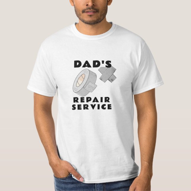Funny Dad Accident Prone Handyman Custom Tee (Front)