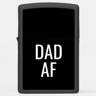 Funny Dad AF Black Zippo Lighter