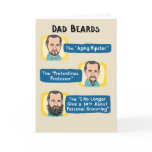 Funny Dad Beards Father's Day Card Funny Dad Beards Father's Day Card
