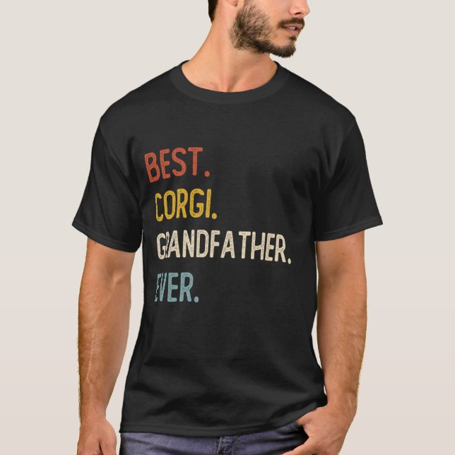 Funny Dad Best Corgi Grandfather Ever Shirts Fathe (Front)