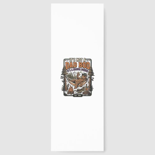 Funny Dad Bod Bear Camping Father Figure Shirt_1 Bookmarks