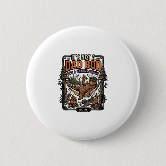 Funny Dad Bod Bear Camping Father Figure Shirt_1 Button (Front)