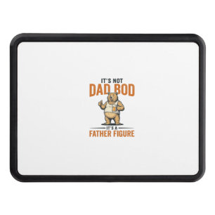 Funny Dad Bod Father Figure Bear Beer Shirt_1 Hitch Cover