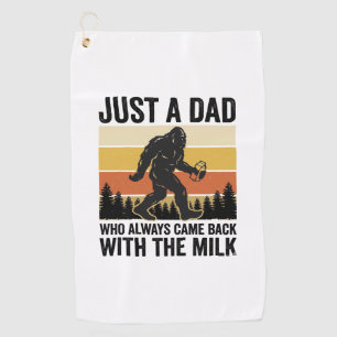 Funny Dad Came Back With the Milk Vintage Shirt_1 Golf Towel