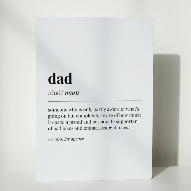Funny Dad Definition Card (Creator Uploaded)