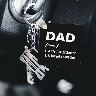Funny Dad Definition Photo Father's Day Keychain