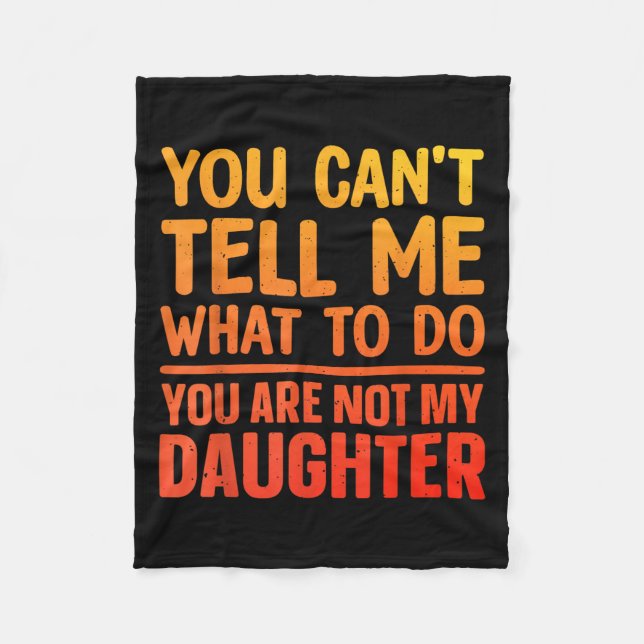 Funny Dad Design For Father Daddy Papa Men From Da Fleece Blanket (Front)