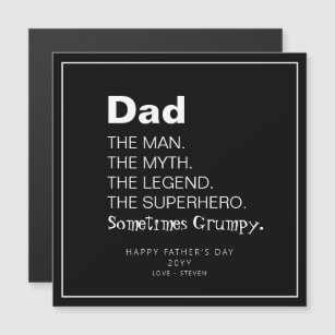 Funny Dad Fathers Day Saying Personalized Magnet