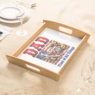 Funny Dad Fixer Of All Things Serving Tray