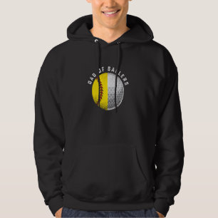 Funny Dad From Son Daughter Kids Golf Softball Pl Hoodie