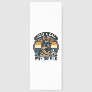 Funny Dad German Shepherd Milk Retro Shirt Design_ Bookmarks