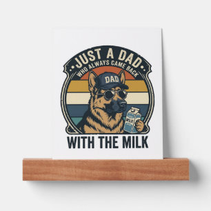 Funny Dad German Shepherd Milk Retro Shirt Design_ Picture Ledge