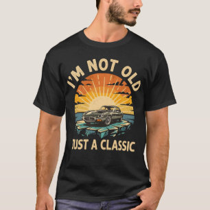 Funny Dad Gift Vintage Retro Car T-Shirt for Fathe